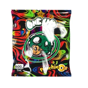 one up gummies peachie o’s 600mg thc